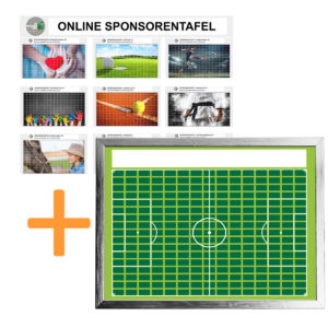 Bundle Online-Sponsorentafel und Sponsorentafel-Fußball-Innenbereich von Die Sponsorentafel Ralph Wendling